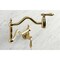 Kingston Brass KS2107BAL Heirloom Wall Mount Pot Filler, Brushed Brass KS2107BAL - alternate 3